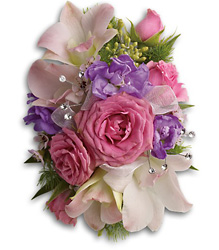 Purple Love Wristlet from your local Clinton,TN florist, Knight's Flowers